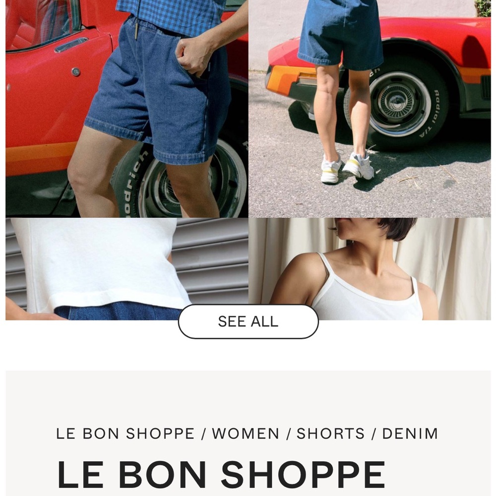 Le Bon Shoppe Women's Blue Jean Shorts